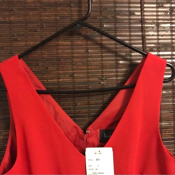 NWT Nicole Miller fiber content V Tank Dress - Picture 6 of 6